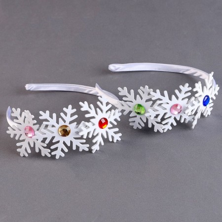 Carnival rim "snowflakes" with rhinestones-3