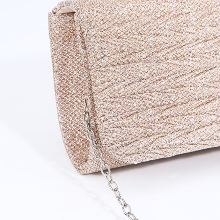 Magneta bag bag, long chain, golden color-3