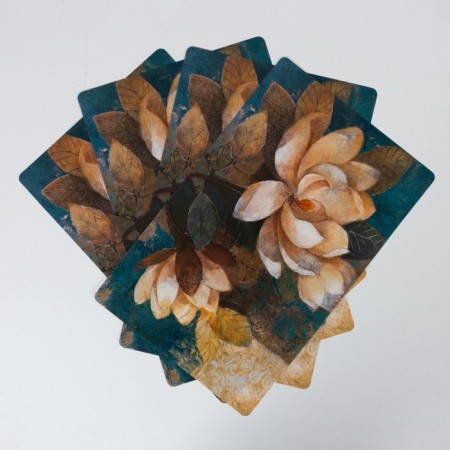 Joy Home Serving Napkin, White Lotus, 26x41 cm-2