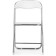 Fold 1 Metal Carcass chair, metal/eco -leather, chrome/white 43x40x77 cm