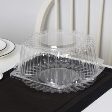 The cake plastic disposable with an insoluble lid IP-52V, 23 × 11 cm, internal 21 × 10.5 cm, 150 pcs/un