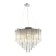 Style Rain 9XE14 40W Style Caus-Suspended, size 60x60x65-150 cm, chromium color