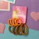 Hair elastic band "Sport Assorted" (set 8 pcs) strokes, mix