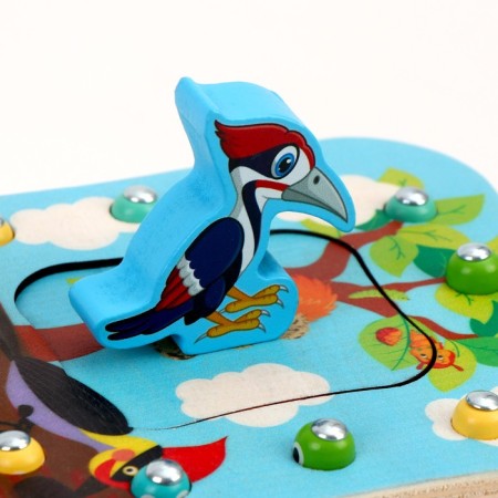 Logic center 2 in 1 "woodpecker and testicles" 14.5 × 12 × 8 cm-5
