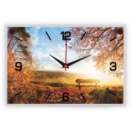 Wall clock: nature, "sunny day", 20 x 30 cm