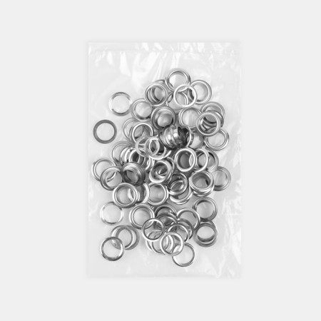 Adobe, d = 8/13 mm, with a plate, 50 pcs, silver color-4