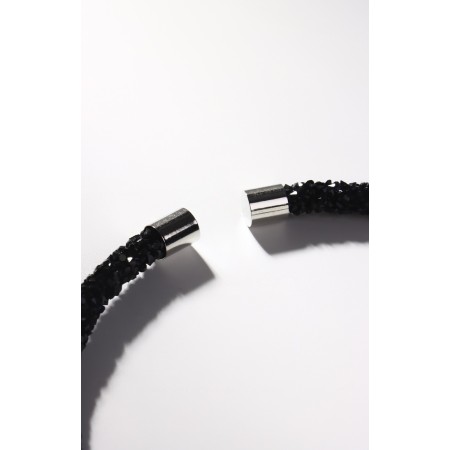 Chatter's necklace, black color, 30 cm-2