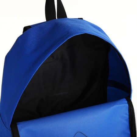 Youth backpack with lightning, external pocket, blue color-5