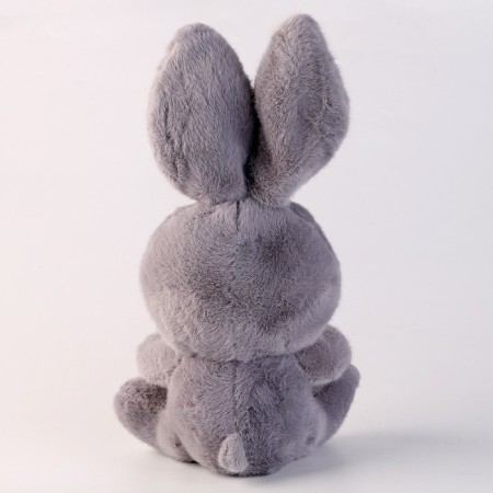 Soft toy "Bunny", 21 cm, gray-4