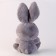 Soft toy "Bunny", 21 cm, gray