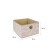 Storage box "Leaves", 28x28x18 cm, beige