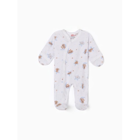 Children's overalls with scratches "dream", milk/blue color, height 56