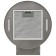 Exposure Krona Tina 350 Metallic 3P, island, 1300 m3/h, 3 speeds, 35 cm, gray