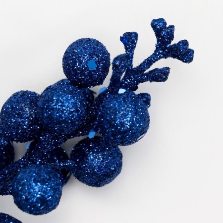 Decorative berries on a stick, blue, 4.5 × 4.5 × 20 cm-1