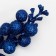 Decorative berries on a stick, blue, 4.5 × 4.5 × 20 cm