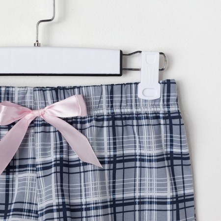 Pajama kaftan "cage" shorts, T -shirt, p. 40-42, pink/gray-11