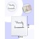 Folder for documents, 3 sets, white color, "Family"