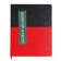Universal diary for grades 1-11 "Geometry", solid cover of artificial leather, silkography, lies, 48 ​​sheets, black-red