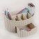 Organizer "Knitting", with a box, color white rattan