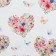 Glossy packaging paper "Flower hearts", 70 x 100 cm