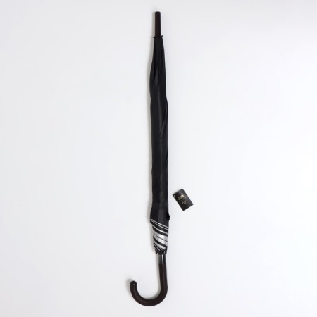 Umbrella - semi -automatic cane "plain", 8 spokes, r = 58 cm, black color-7