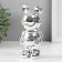 Souvenir Ceramics "Mishka-cosmonaut" silver 8x6x18 cm