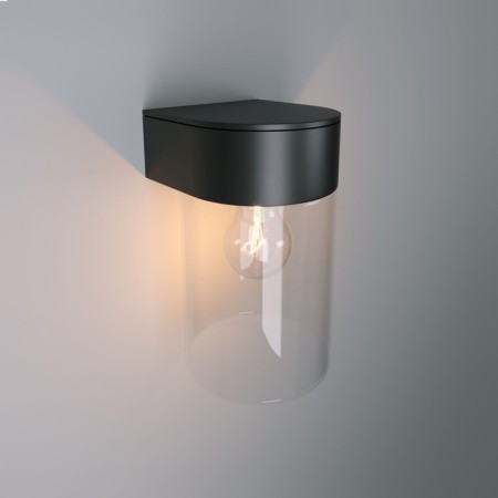 Wall lamp Elektrostandard, Atrani E27 110x110x185 mm, IP43, black color-1