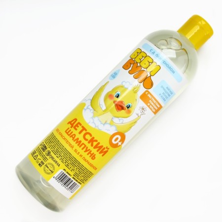 Children's shampoo for hair without tears, 500 ml, with chamomile extracts and string, 0+, Baby Bul-5