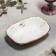 Porcelain rectangular "Eligans", 18 × 13 cm, white color