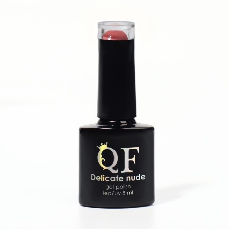 Delicate nude nail polish gel, 3 phase, 8 ml, LED/UV, pink color (83)-6