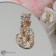 Brooch "Cat" graceful, color in gold
