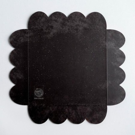 Box for confectionery products with PVC Happy New Year, 13 x 13 x 3 cm, new year-5