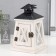Summary tree on 1 candle "Lantern Trapezius" white aged 12.5x12.5x21 cm