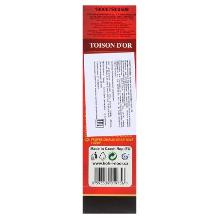 Pencil Professional Chernographic 2.5 mm, KOH-I-NOOR 1900 7V, L = 175 mm-3