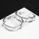 Ring Earrings “Chains” elongated, silver color