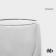 Glass stack with double walls Magistro Paul Quadro, 80 ml, 7.5 × 8 cm