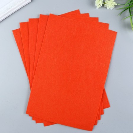 Soft felt 1 mm 20x30 cm orange mix-1