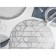 A set of serving napkins on the table “Burleske”, 4 pcs, d = 38 cm, silver color