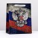 Laminated vertical "coat of arms", 18 x 23 x 10 cm
