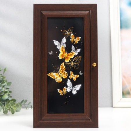 Ключница "Стайка" 16х31 см венге МИКС-1