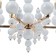 Siena chandelier 6he14 40W white-gold 60x60x117 cm