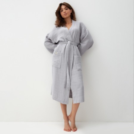 Bathbell Ben. Muslinn Lovelife Size 46-48, gray color, 100% HL, 4-p, 235g/m2-9