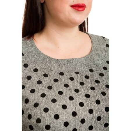 Women's dress, size 60, gray color-4