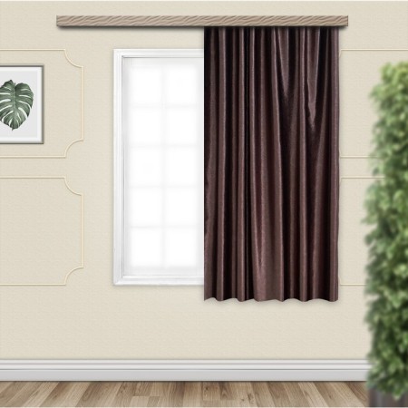 Curtain curtain for the kitchen Witerra Vaudeville 135x180cm, Chocolate, Blackout, PE100%