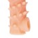 Kokos nozzle is realistic with additional stimulation, TPE, bodily, 15.6 cm, s
