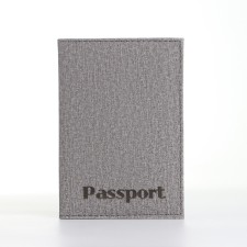 Passport cover, gray color
