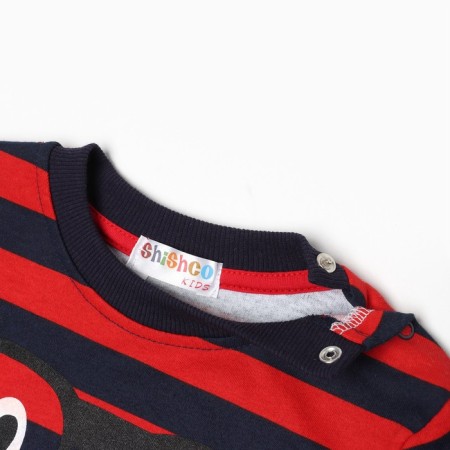 Sweatshirt for a boy, red color, height 98cm-1