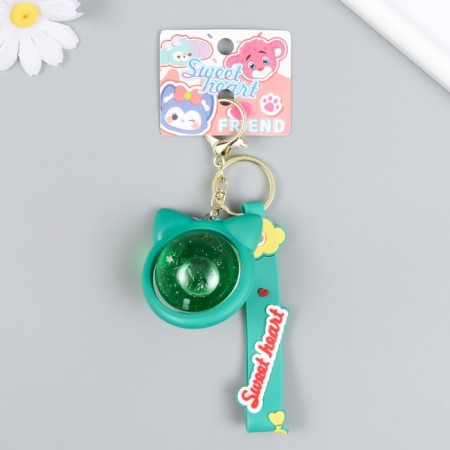 Trick Rubber "Ball-Coting" with bracelet and carbine, green 4x5x5x5.5 cm-3