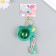 Trick Rubber "Ball-Coting" with bracelet and carbine, green 4x5x5x5.5 cm