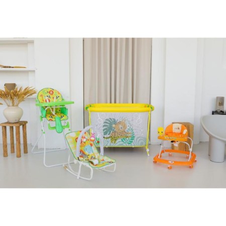 Shakelong - a rocking chair for newborns "Africa", game arc, toys mix-10